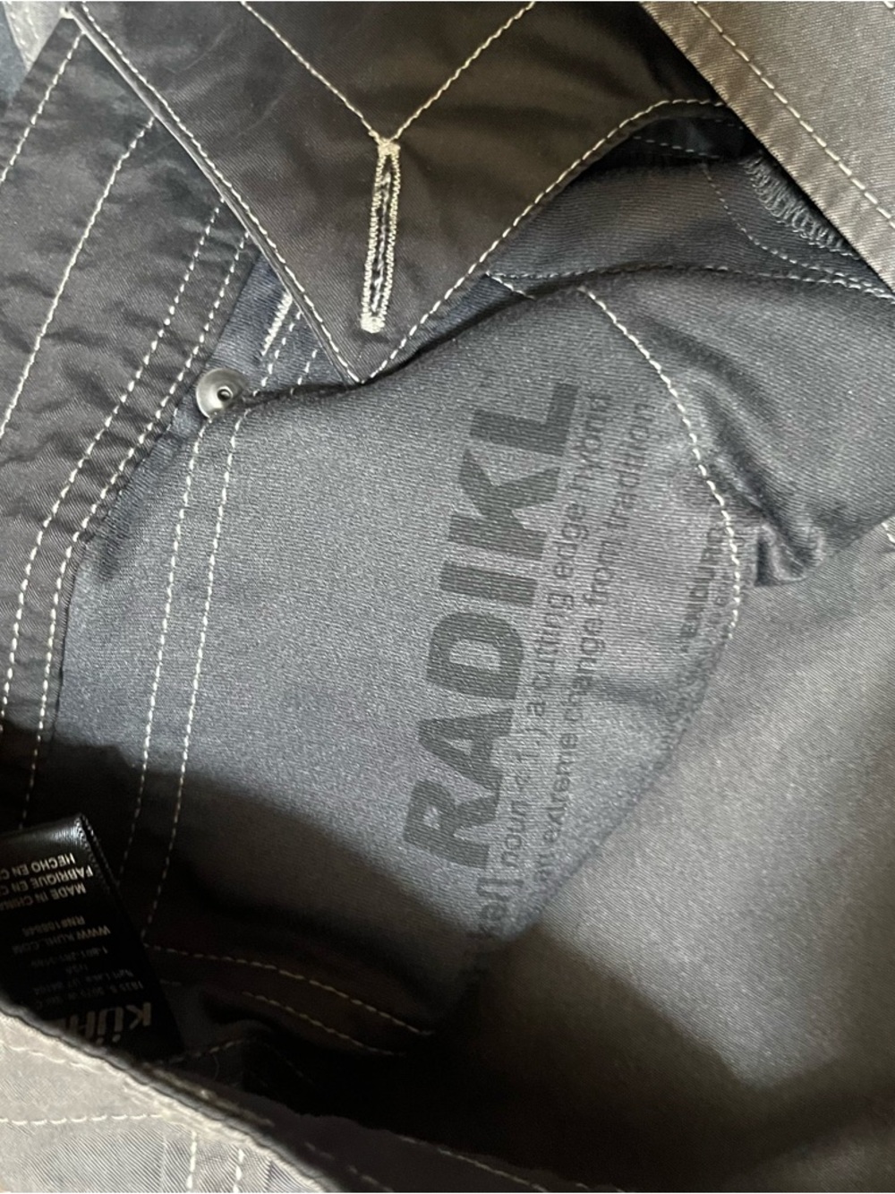 Kuhl Radikl dark gray outdoor gorpcore hiking pants 34x32 actual 34x31 - Picture 4 of 12